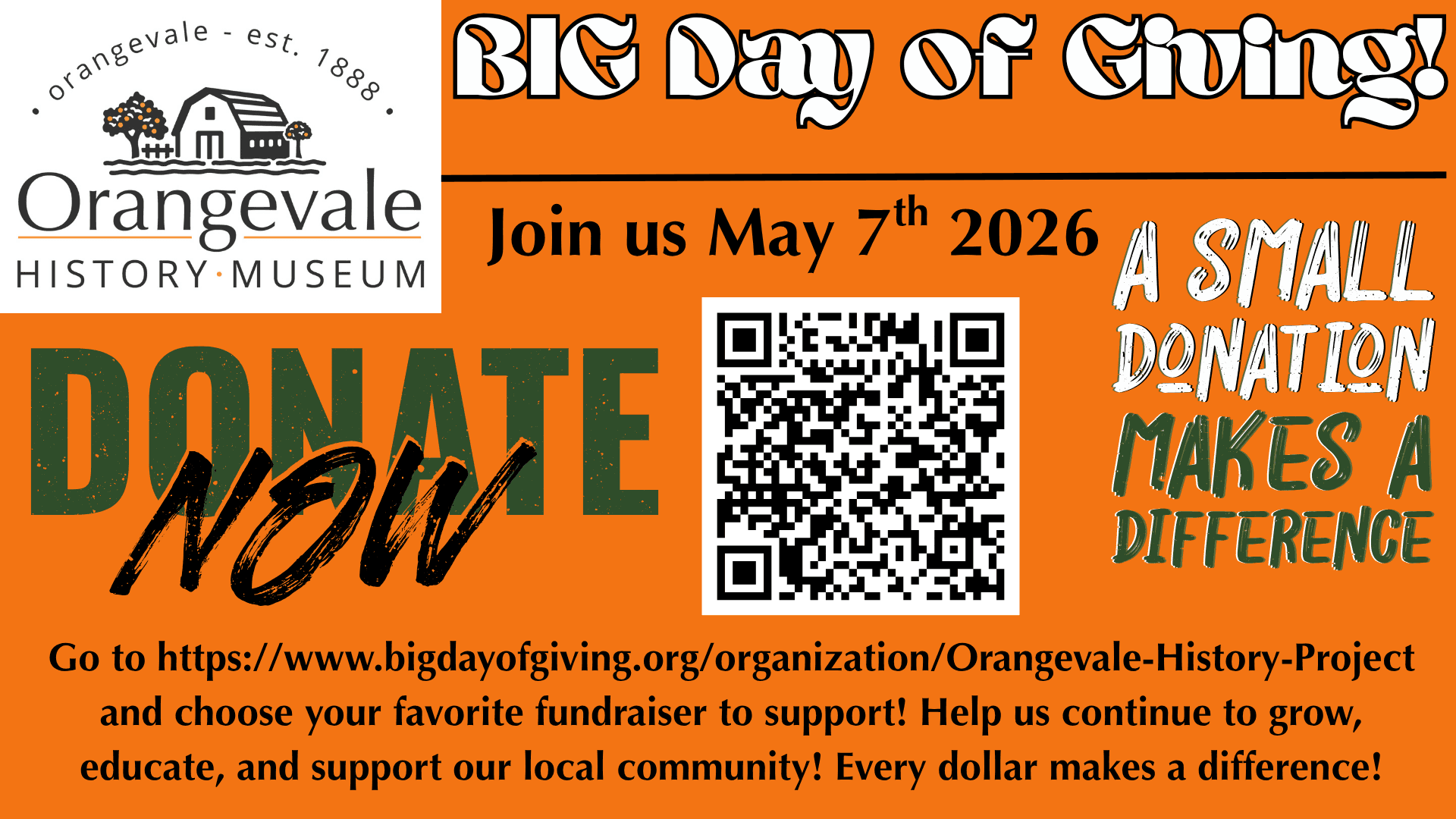 Big Day of Giving May 7th
